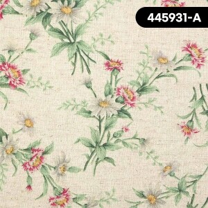 [유와] 텐더 메모리즈 린넨 프린트원단 - 445931 ☆ (1/2Yd)