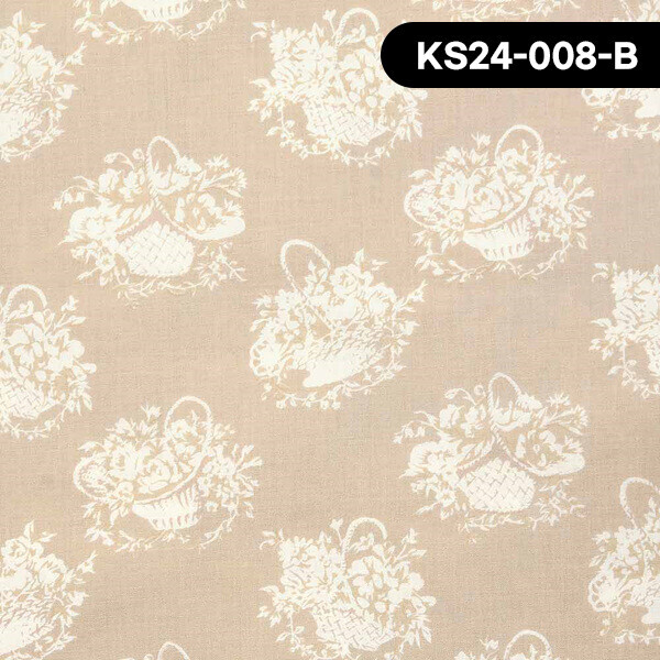 퀼트의시작은? 엔조이퀼트와 함께,[유와] 고노 사나에 로즈바스켓 프린트원단 - KS24-008 ☆