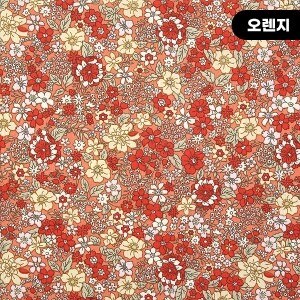 [수입원단] 대폭 면원단 블룸 플라워가든 프린트원단 ☆ (1/2Yd)
