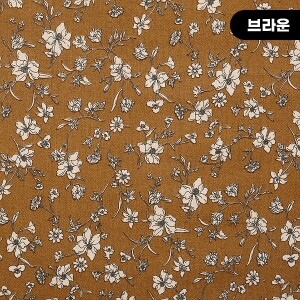 [수입원단] 대폭 면원단 포플린 플라워 프린트원단 ☆ (1/2Yd)