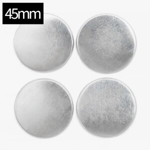 [퀼트부자재] 알루미늄 납작 싸개단추 45mm - 4개 1세트 (set)