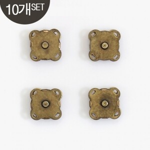 [퀼트부자재] 자석 똑딱장식(10개 1SET) 14mm - 청동 (set)