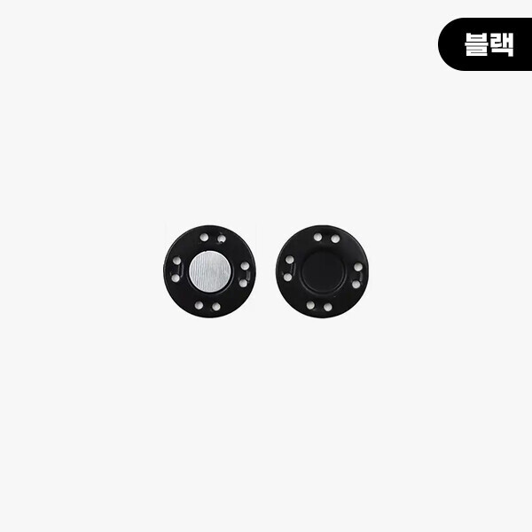 퀼트의시작은? 엔조이퀼트와 함께,메탈 원형 스냅 자석단추 12.5mm - 5쌍 세트