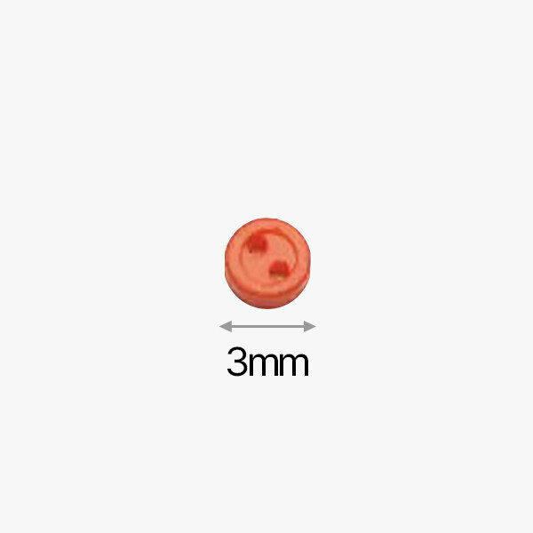 퀼트의시작은? 엔조이퀼트와 함께,플라스틱 원형 초미니 단추 3mm 100개 SET - 멀티