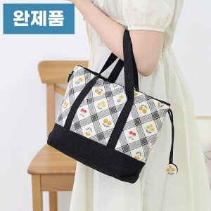 [바이핸즈] 퀼트완제품 가방 - 미니 스트링 에코백 (개)