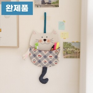 [바이핸즈] 퀼트완제품 소품 - 야옹이 다용도 주머니 (개)