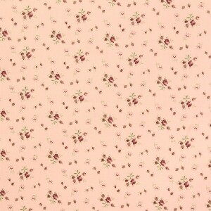 [유와] 로즈 앤 마가렛 셔팅 프린트원단 - 살몬핑크 (1/4yd) 824935-D (개)