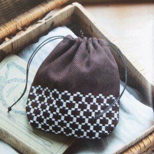 [자수패키지] 요네야마치호의 코긴 파우치 - 초콜렛 (개)