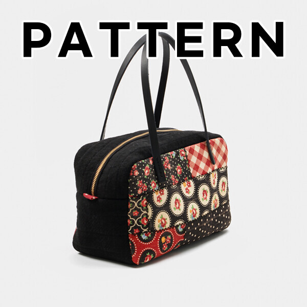 [바이핸즈] 퀼트도안 - 앤틱플라워 토트백