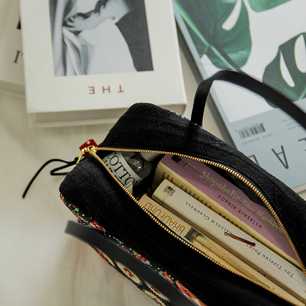 [바이핸즈] 퀼트패키지 가방 - 앤틱플라워 토트백