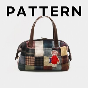 [바이핸즈] 퀼트도안 - 감성체크 토트백 (개)