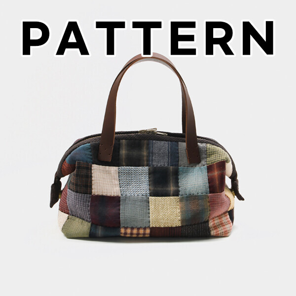[바이핸즈] 퀼트도안 - 감성체크 토트백