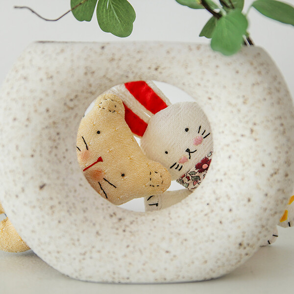 [바이핸즈] 퀼트패키지 소품 - 날아라 슈퍼냥이 (키링)