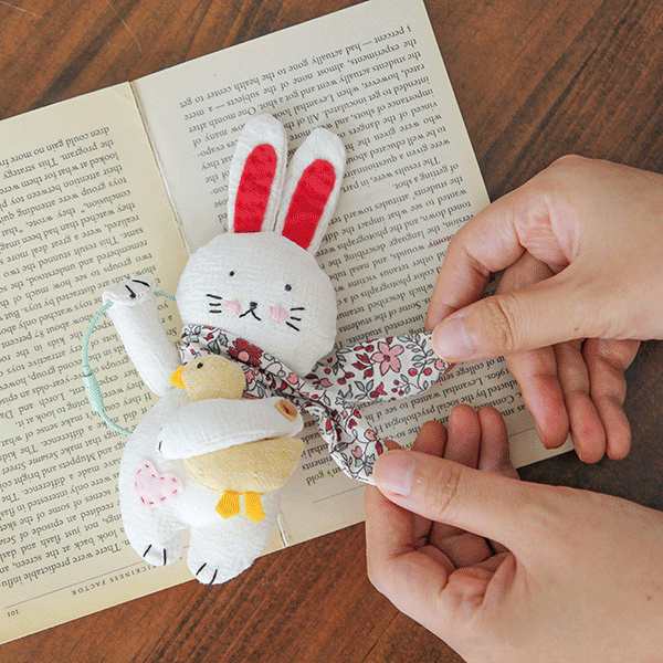 [바이핸즈] 퀼트패키지 소품 - 토깽이와 오리 (키링)