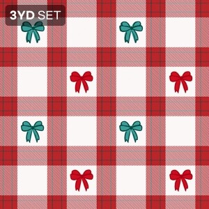 DTP 코튼 리본 타탄 체크 원단 - 3YD 1세트 (EYPD-D82) (개)