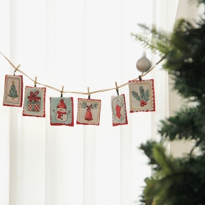 [바이핸즈] 퀼트패키지 소품 - 크리스마스 스탬프 리스 (개)