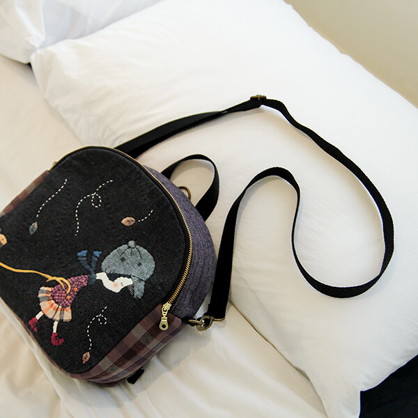 [퀼트 초보자용] 퀼트패키지 가방 - 낭만소녀 & 로맨틱 가이 3종 세트 (에코백, 배낭, 지갑)