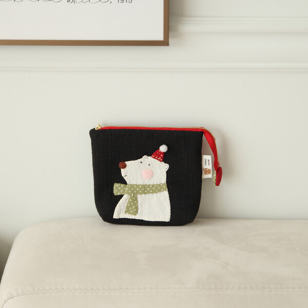 [바이핸즈] 퀼트패키지 소품 - 빨강모자 베어 파우치