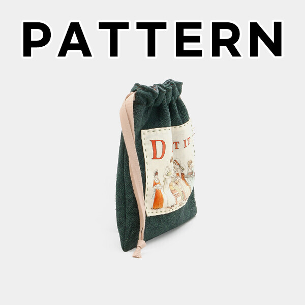 [바이핸즈] 퀼트도안 - 케이트 알파벳 스트링 파우치