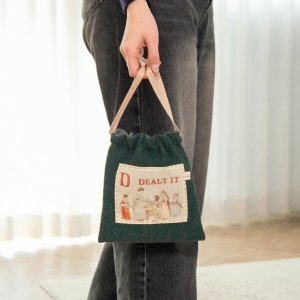 [바이핸즈] 퀼트패키지 소품 - 케이트 알파벳 스트링 파우치 (개)