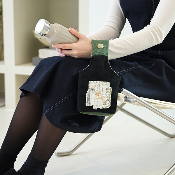 [바이핸즈] 퀼트패키지 가방 - 케이트 플라워 텀블러백