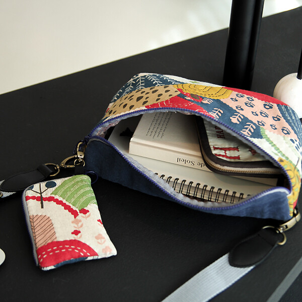 [바이핸즈] 퀼트패키지 가방 - 붐붐백 & 반지갑 세트