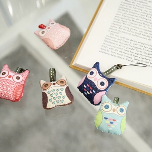 [바이핸즈] 퀼트패키지 소품 - 부엉이 퀼트키링 (개)