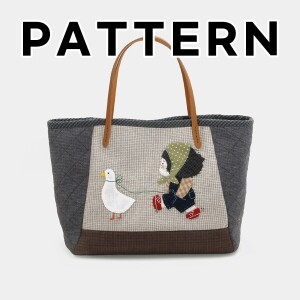 [바이핸즈] 퀼트도안 - 주근깨소녀 토트백 (개)
