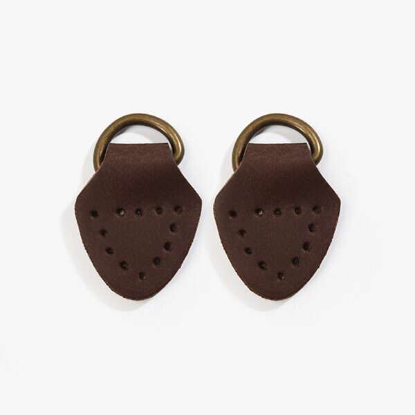 프리미엄 사피아노 럭셔리 골드 가죽고리2 (삼각) 18-1804