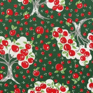 [유와] 아프펠 셔팅 프린트원단 - 그린 (1/4yd) 829954-C (개)