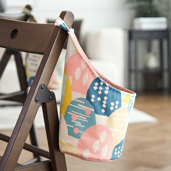 [바이핸즈] 유튜브 영상제공 퀼트패키지 소품 - 실용적인 바스켓 (핑크)