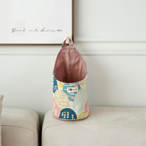 [바이핸즈] 유튜브 영상제공 퀼트패키지 소품 - 실용적인 바스켓 (핑크)