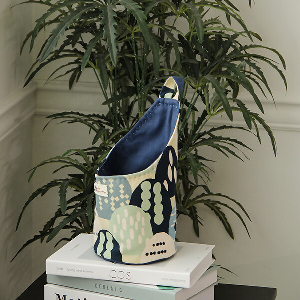 [바이핸즈] 유튜브 영상제공 퀼트패키지 소품 - 실용적인 바스켓 (블루)