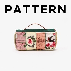 [바이핸즈] 퀼트도안 - 로즈 사각 파우치 (개)