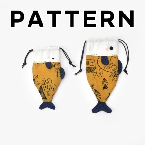 [바이핸즈] 퀼트도안 - 물고기 조리개 파우치 (2개 세트) (개)