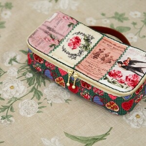 [바이핸즈] 퀼트패키지 소품 - 로즈 사각 파우치 (개)