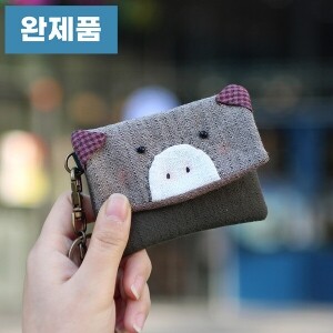 [바이핸즈] 퀼트완제품 소품 - 꿀꿀이 카드지갑 (개)