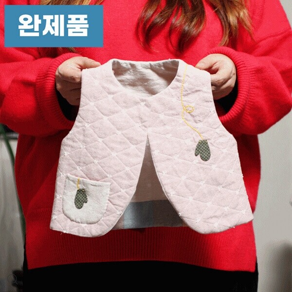 [바이핸즈] 퀼트완제품 소품 - 눈사람 조끼