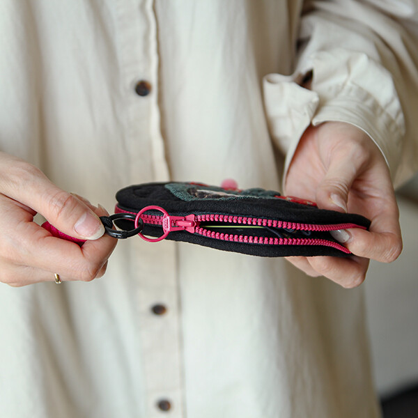 [바이핸즈] 퀼트패키지 소품 - 딸기소녀 반지갑