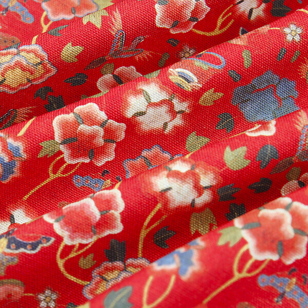 DTP 코튼 전통 활옷 자수 패턴 원단