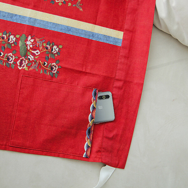 [바이핸즈] 퀼트완제품 의류 - 전통 활옷 길상자수 앞치마