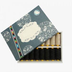 국산 폴리에스테르 미싱 재봉사 베이지 블랙 16종 세트 (set)