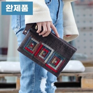 [바이핸즈] 퀼트완제품 가방 - 윈저 더블클러치 (개)