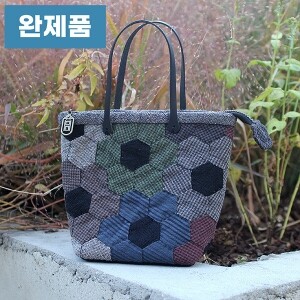 [바이핸즈] 퀼트완제품 소품 - 베이직 체크 파우치 겸 미니백 (개)