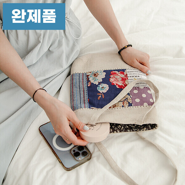 [바이핸즈] 퀼트완제품 가방 - 심플 플라워 에코백