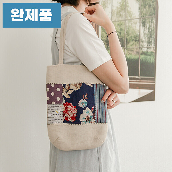 [바이핸즈] 퀼트완제품 가방 - 심플 플라워 에코백