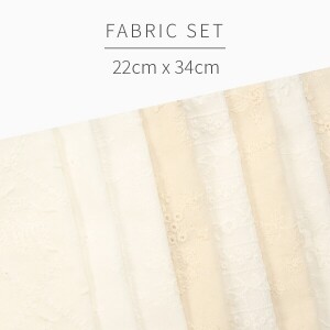 [원단패키지] 바이핸즈 아일렛 레이스 30 8종 - 22cm x 34cm BSH5425 (set)