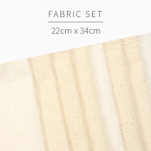 [원단패키지] 바이핸즈 아일렛 레이스 31 8종 - 22cm x 34cm BSH5428 (set)